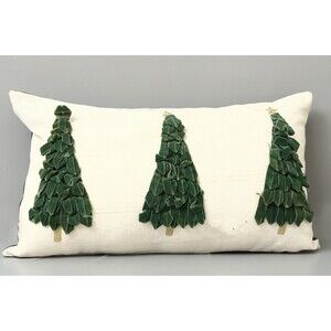 1 PCS Christmas Tree Cushion Cover Rectangle Throw Pillow Case Home Decor 278935